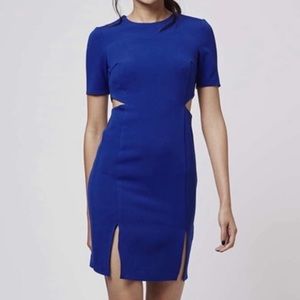 TOPSHOP Cocktail Dress Royal Blue